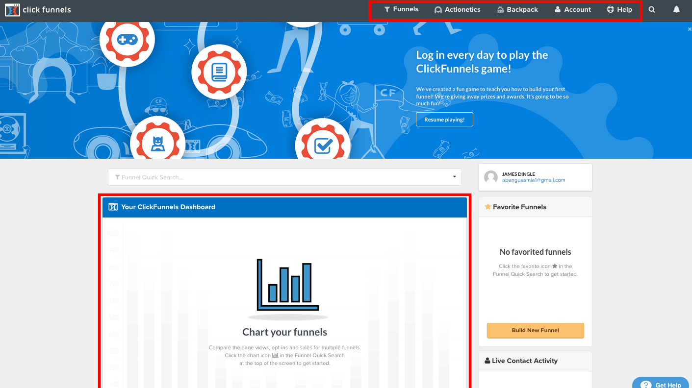 clickfunnels vs leadpages dashboard